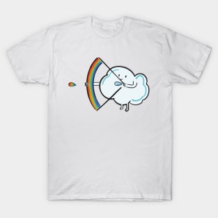 Cloud and a rainbow arrow of love T-Shirt